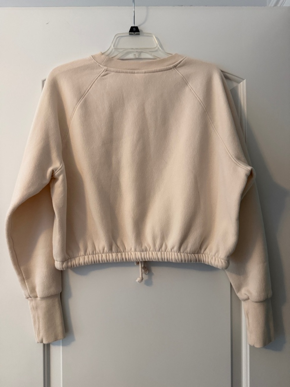 H&M Cream Drawstring Cropped Sweatshirt - Picture 5 of 5
